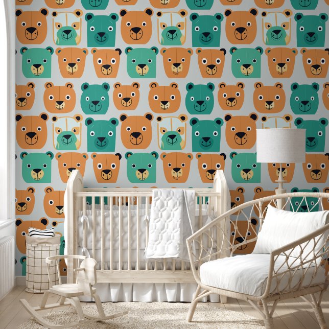 Papier Peint Ours mignons (Enfants)