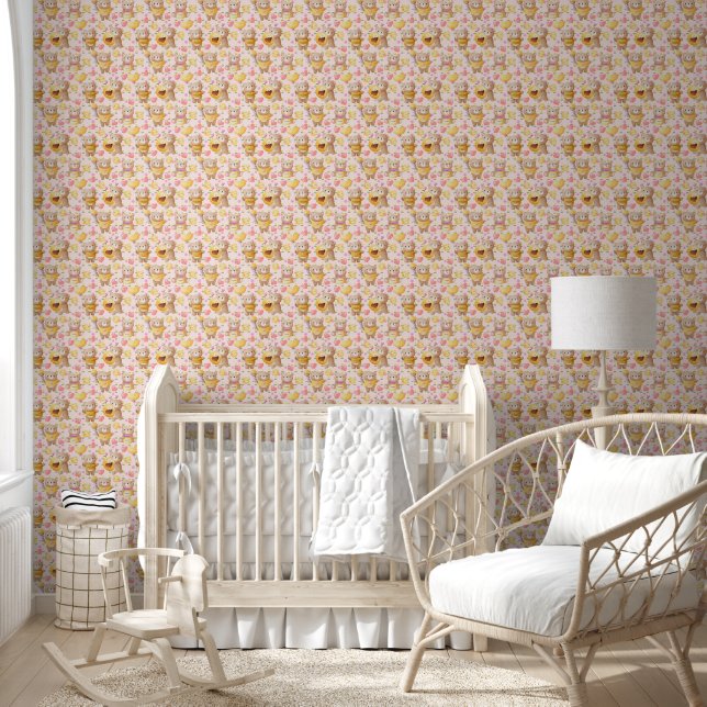 Papier Peint Ours mignons et miel (Enfants)