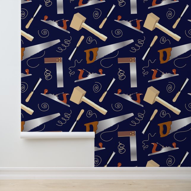 Papier Peint Outils de menuiserie Fun Woworking (Application)