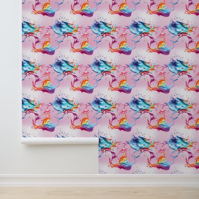 Papier Peint Paint arc-en-ciel (Application)