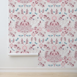 Papier Peint Palette rose William Morris Design