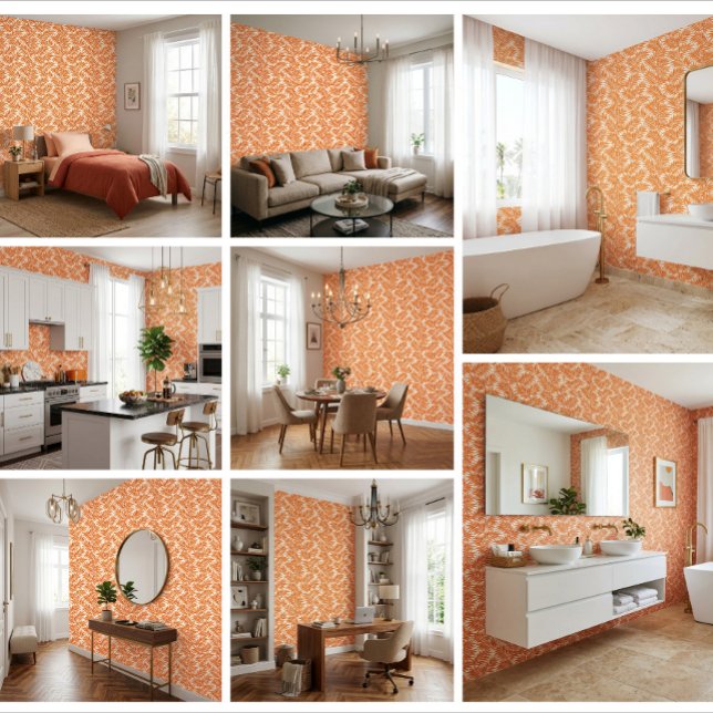 Papier Peint Palmier Tropical Solara Frond House D (Palm Leaf Wallpaper That Instantly Warms Any Room)
