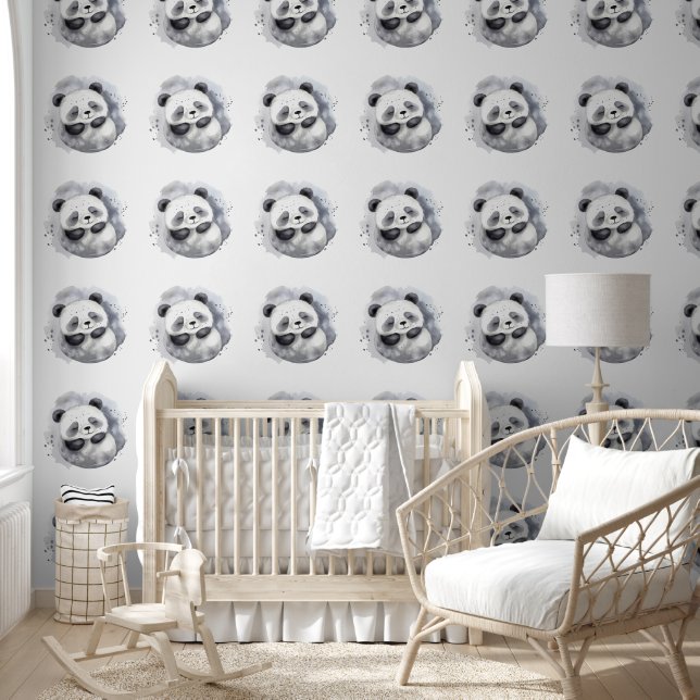 Papier Peint Panda Confortable (Enfants)