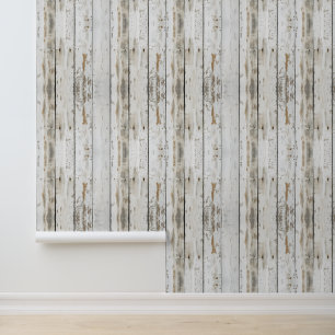 Papier Peint Panneau en bois clair Faux Rustique
