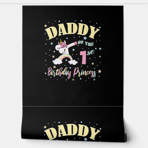 Papier Peint Papa De La Princesse Du 1Er Anniversaire - Un An