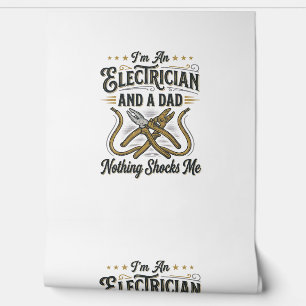 Papier Peint Papa électricien Rien ne me choque Chemise vintage