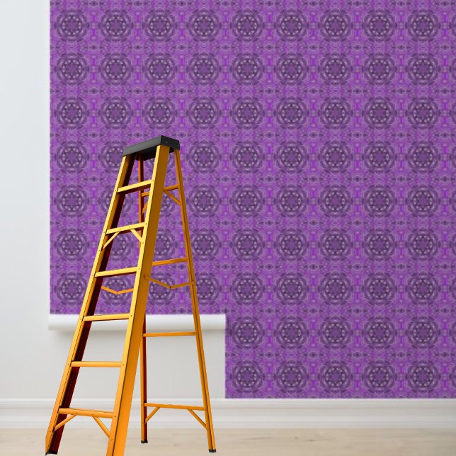 Papier Peint Papier peel et bâton Motif graphique violet (Peel and Stick Wallpaper Purple Graphic Pattern Wallpaper)