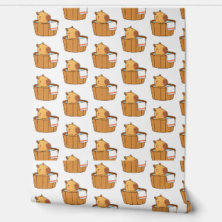 Papier Peint Papier Pete Capybara - Capybara Bébé esthétique