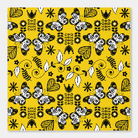 Papillon art populaire scandinave 