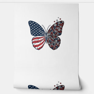 Papier Peint Papillon patriotique vintage de la paix Vector Art