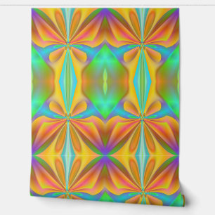 Papier Peint Papillon rose Abstrait