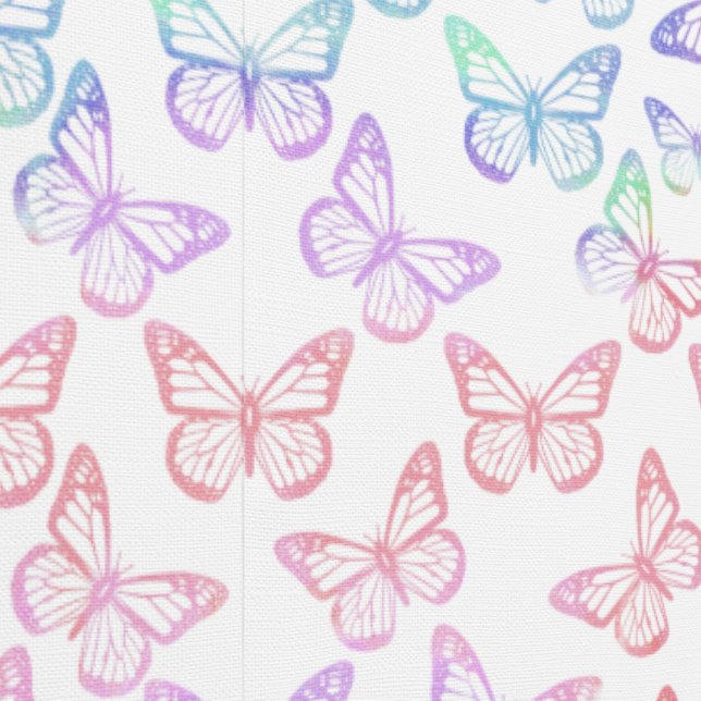 Papier Peint Papillons Fille mignonne Blanc Pastel violet rose (Couture)