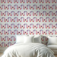 Papillons Motifs rose mou