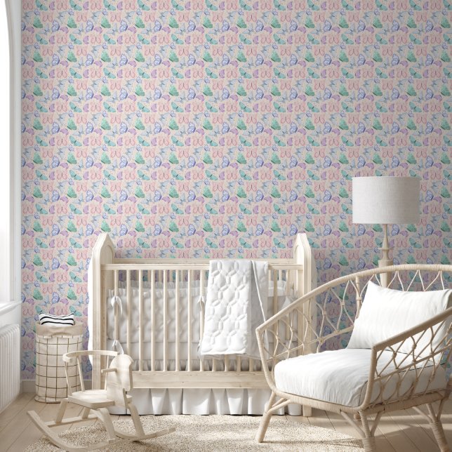 Papier Peint Papillons pastel délicieux (Enfants)