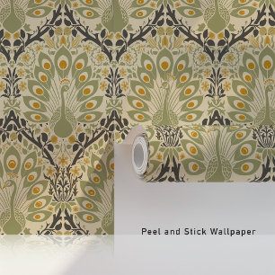Papier Peint Parade de Paons Art Nouveau