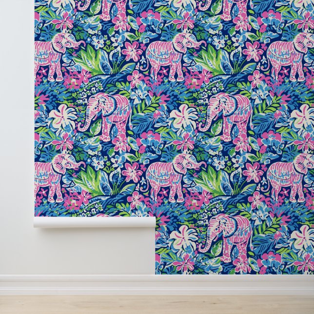 Papier Peint Parade du jardin des éléphants (Application)