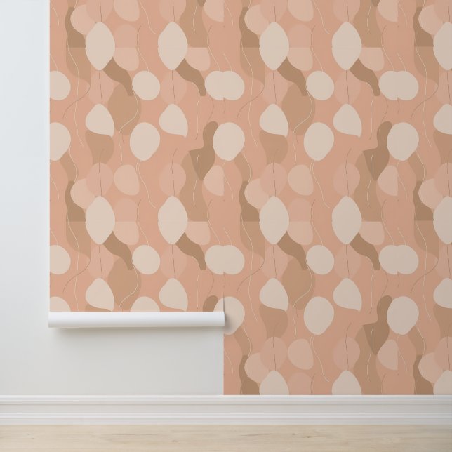Papier Peint Pastel Abstrait Balloon Motif Design (Application)