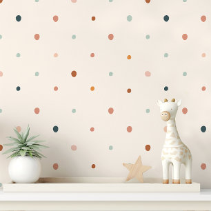 Papier Peint Pastel Boho Polka Dot