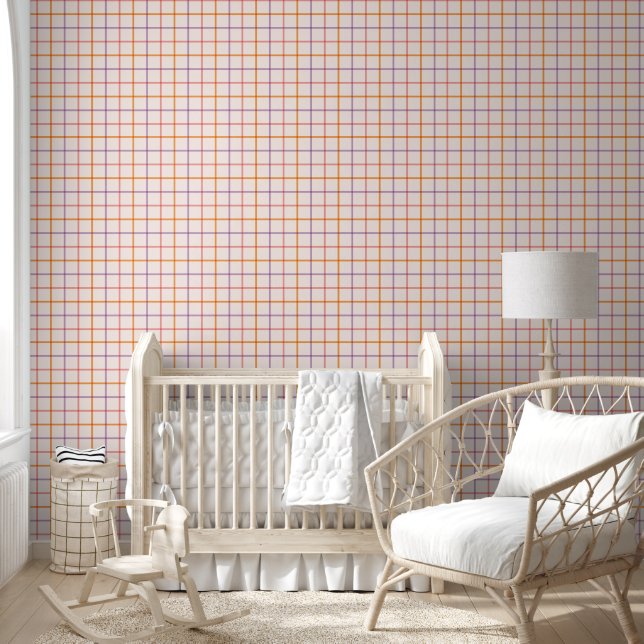 Papier Peint Pastel Plaid (Enfants)