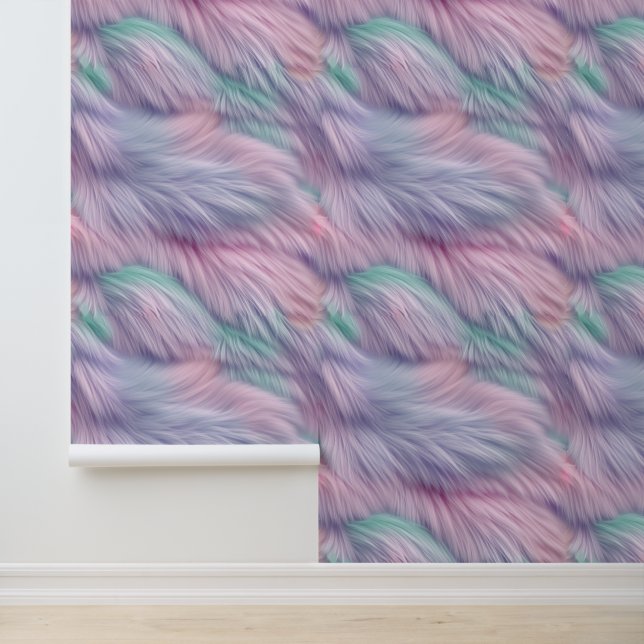 Papier Peint Pastel Rainbow Fur (Application)