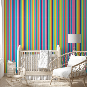 Papier Peint Pastel Rainbow Stripes