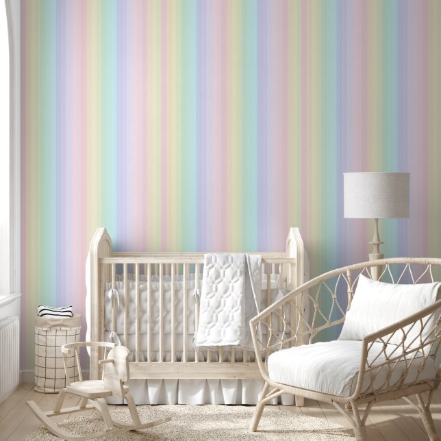 Papier Peint Pastel Stripes (Enfants)