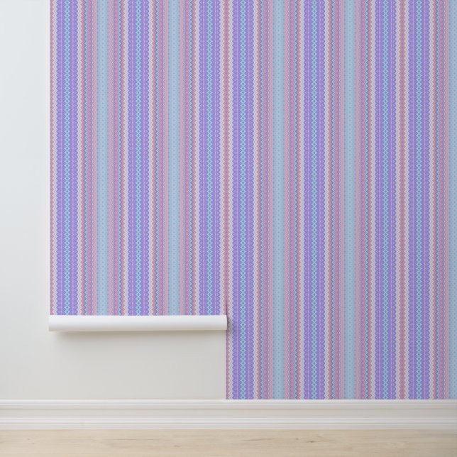 Papier Peint Pastel Zigzag (Application)