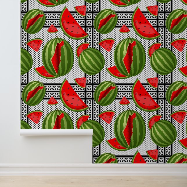 Papier Peint Pastèque Palestine - Slice (Application)