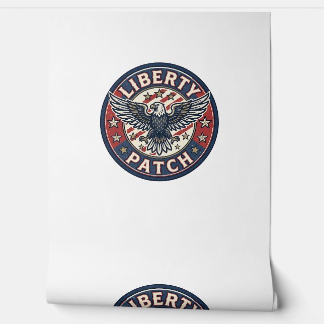 Papier Peint Patch de liberté patriotique Broderie (Déroulement)