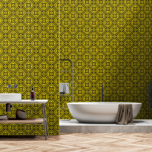 Papier Peint Pattern de Medieval Yellow