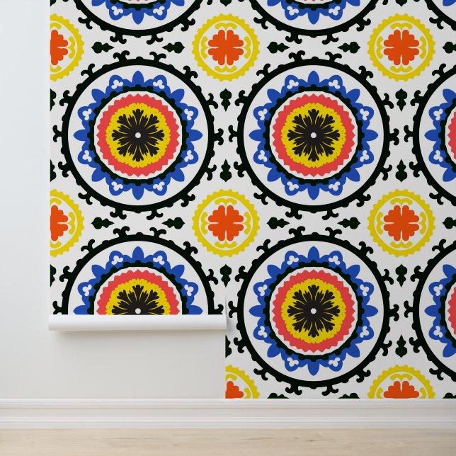 Papier Peint Patters de Suzani (Application)