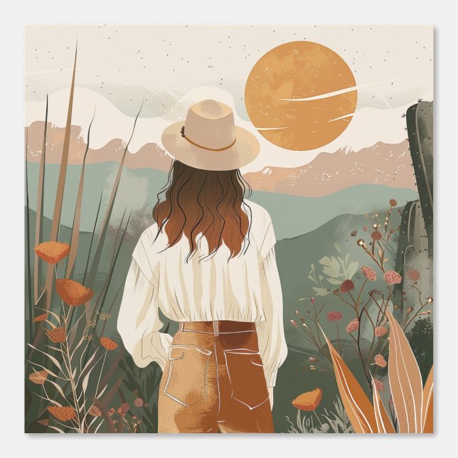 Papier Peint Paysage Abstrait de Boho (20) (Recto)