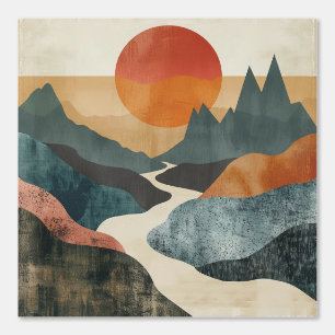 Papier Peint Paysage Abstrait de Boho (5)