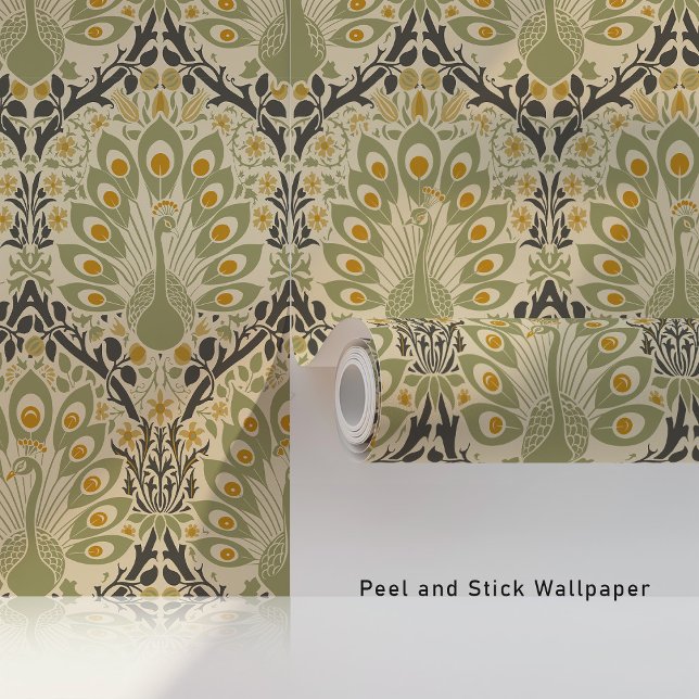 Papier Peint Peacock Parade Wallpapers Art Nouveau (Créateur téléchargé)