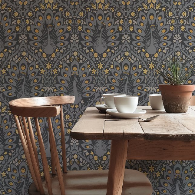 Papier Peint Peacocks de minuit Art Nouveau (Créateur téléchargé)