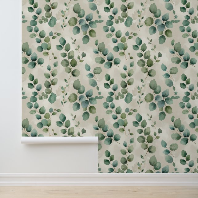 Papier Peint Peel et bâton Eucalyptus Feuille Botanique (Application)