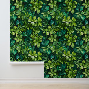 Papier Peint Peel et bâton vert foncé