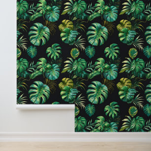 Papier Peint Peel et bâtonnet de palme de Monstera Botanique fo