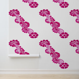 Papier Peint Peinture à la main Floral botanique rose Peel et B