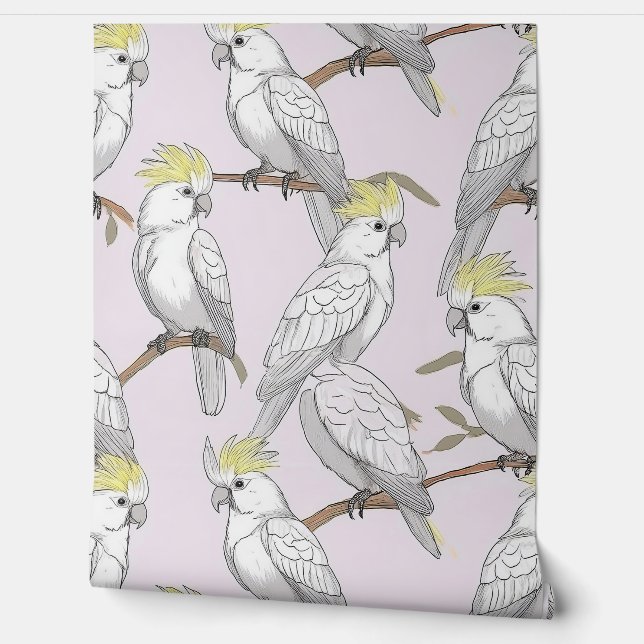 Papier Peint Perche tropicale (Déroulement)