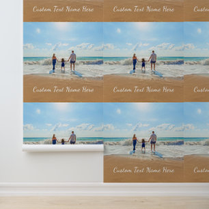 Papier Peint Personnalisé votre fond d'écran photo avec texte p