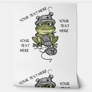 Papier Peint Personnaliser le Tricot Frog Effacer ou modifier l
