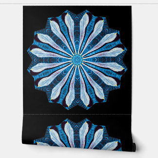 Papier Peint Pétales bleues