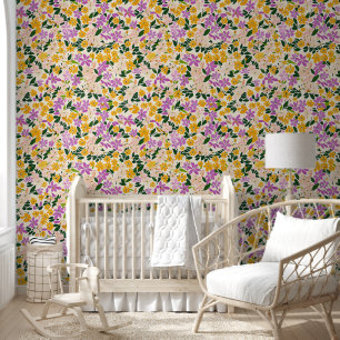 Papier Peint Petit motif à fleurs vintage