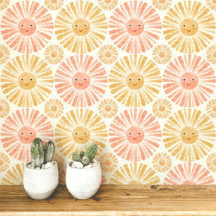 Papier Peint Petit motif aquarelle Sunshine