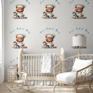 Papier Peint Petit Ours - Notre Douce Filleul