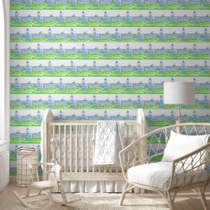 Papier peint Phare bleu