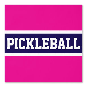 Papier Peint PICKLEBALL Athletic Marine Rose Bleu Bleu Blancs