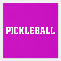 PICKLEBALL Blanc Athlétisme Texte sur rose clair