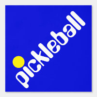PICKLEBALL Blanc Diagonal Sur Royal Purple